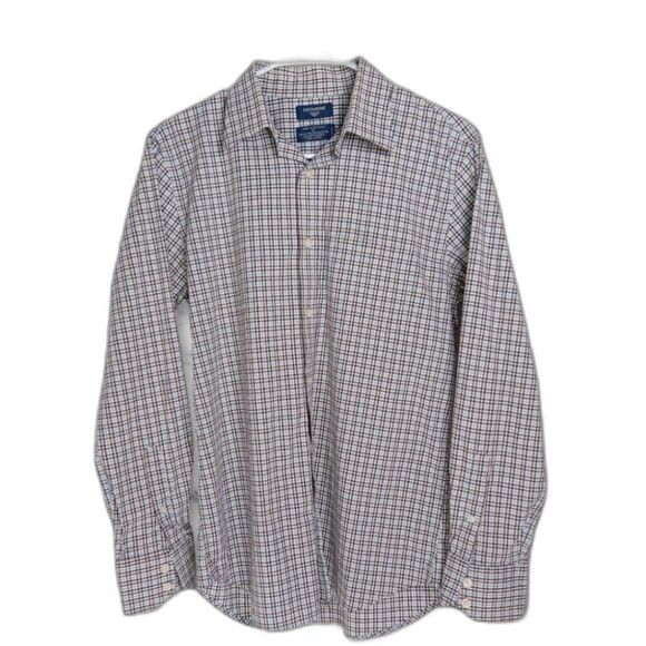 Dockers Other - Vintage Y2K DOCKERS Men's Blue Plaid Stretch Button-Up Shirt Small Preppy